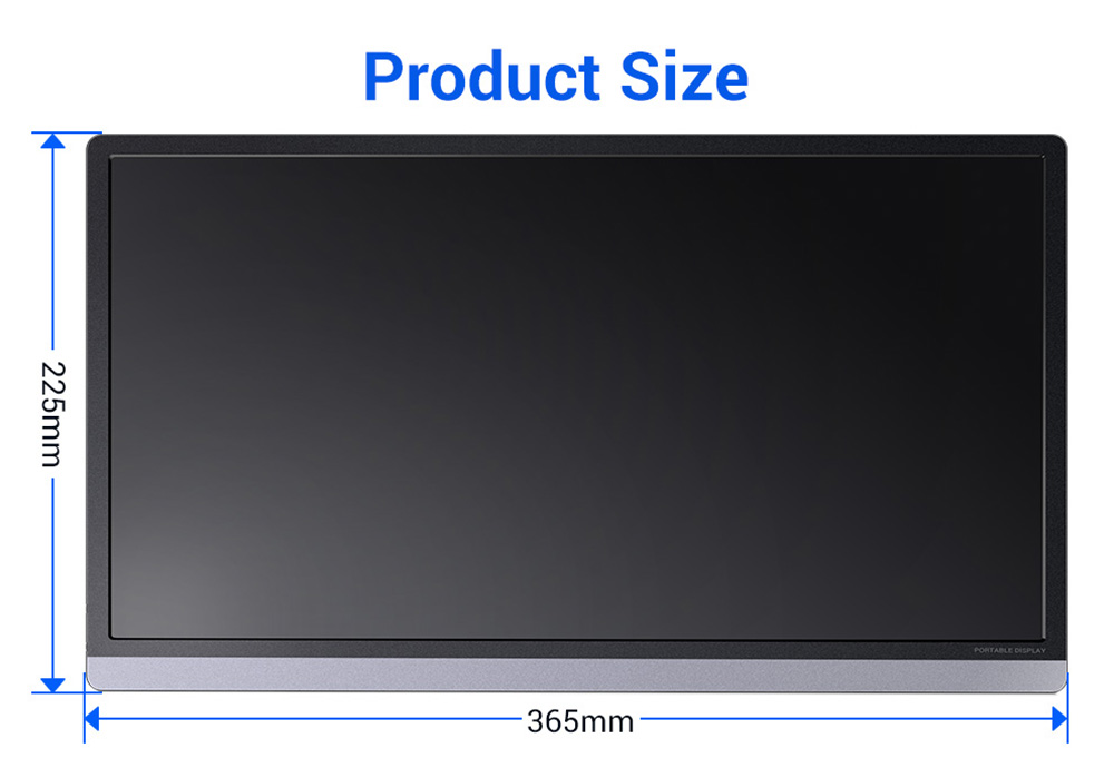 AOSIMAN ASM-156FCT Portable Monitor 15.6 inch IPS HDR 1920*1080 Resolution Full Metal Body Dual Type-C+Mini HDMI