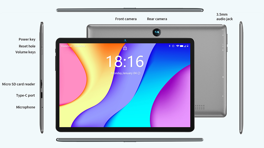 BMAX MaxPad I9 Plus RK3566 Quad Core 3GB RAM 32GB ROM 10.1 Inch Android 11 Tablet WIFI Bluetooth