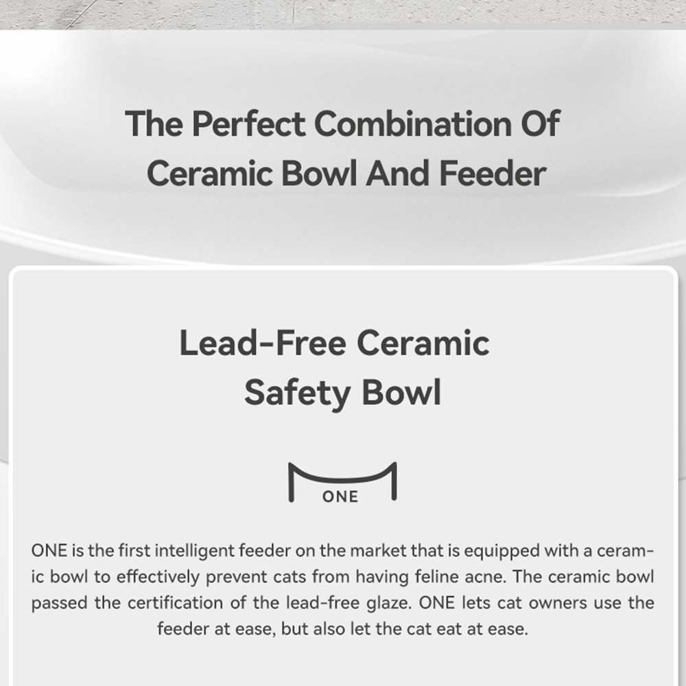 CATLINK CL-F-01 Cat Food Feeder, 3.5L Pet Smart Food Dispenser, Data Tracking, Dual Power Support, App Remote Control