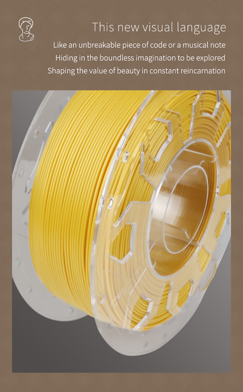 Creality CRPLA 1.75mm 3D Printing Filament White