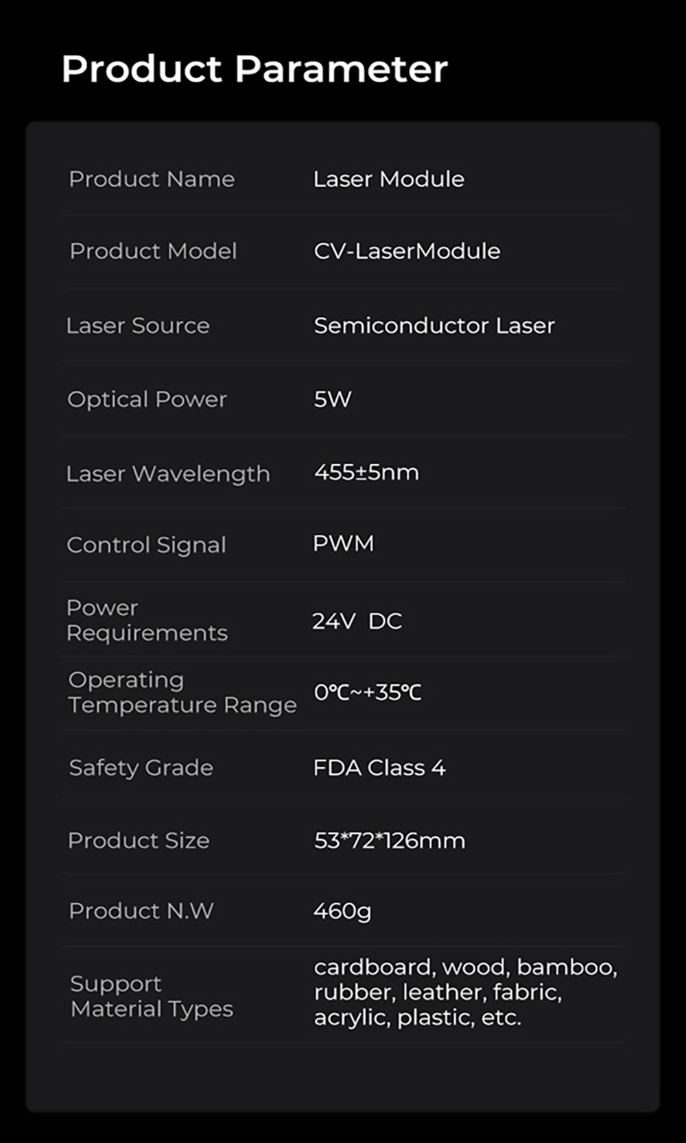 Creality Ender-3 S1/S1 Pro CV-LaserModule 24V 5W 3D Printer Part Precise Focusing Soot Absorption Engraving Laser Head