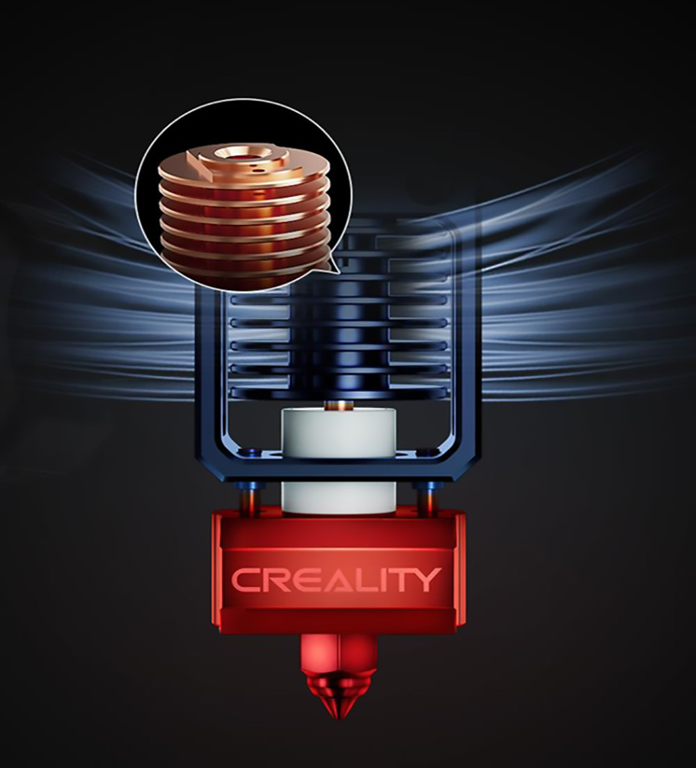 Creality Spider Hotend Pro, 300 Celsius High Temperature Resistant, 300mm/s High-Speed Printing, High Flow Printing - Upgrade Version