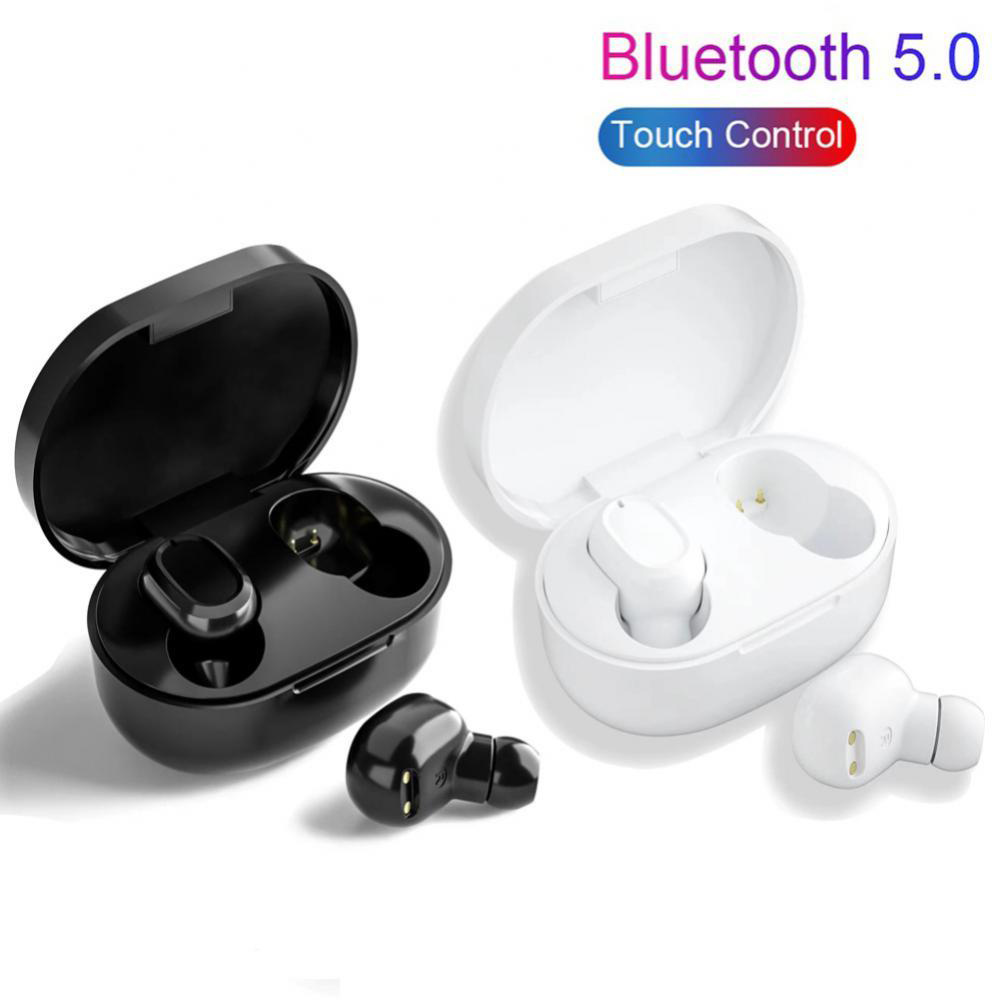 F6D TWS Earbuds Touch Bluetooth 5.0 True Wireless Stereo Headset for Sports - Black