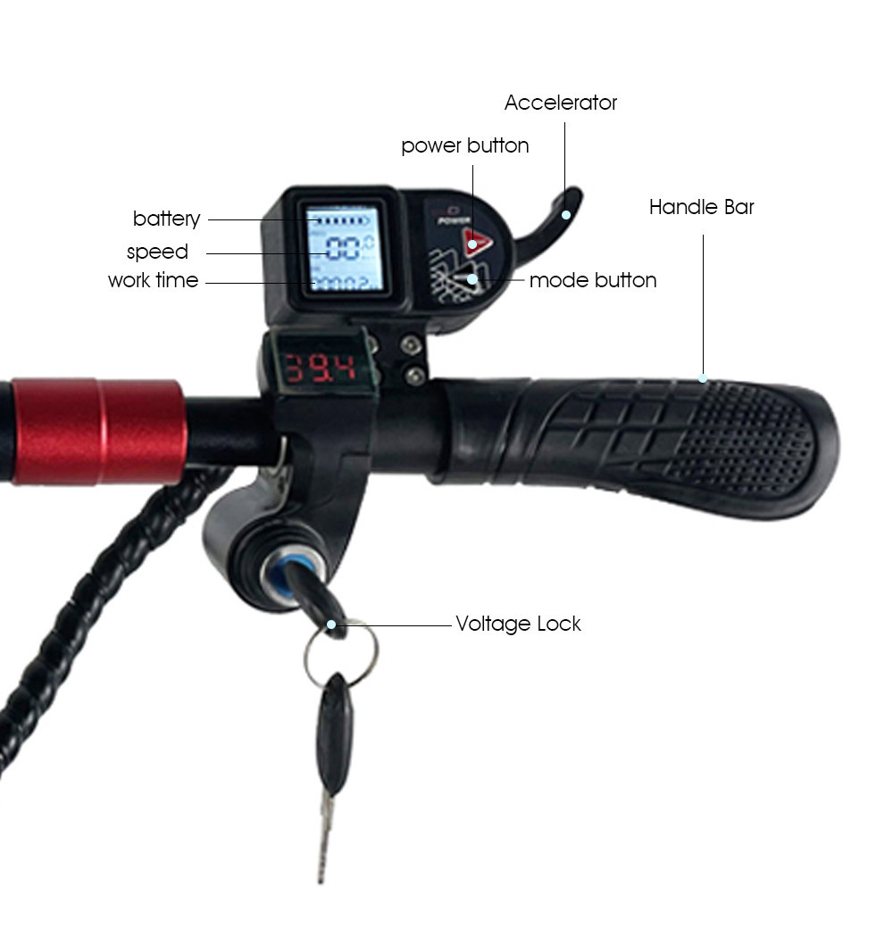 FLJ C8 800W Motor Electric Scooter 8'' Tire 18Ah Battery for 40-60km Range 35km/h Max Speed with Seat