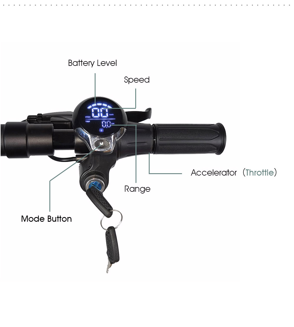 FLJ SK1 1200W Motor Electric Scooter Foldable 10'' Tire 35Ah Battery for 90-120km Range 45km/h Max Speed with Seat