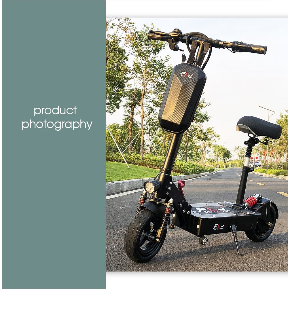 FLJ Scooter FLJ SK1 Foldable Electric Scooter 1200W Motor 10 Inch Tires ...