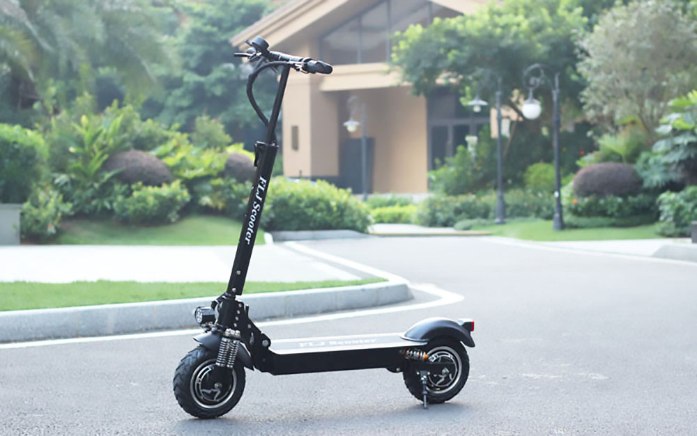 FLJ T11 1200W*2 Dual Motors Electric Scooter 10'' Tire 52V LG 30Ah Battery for 90-120km Range with Seat
