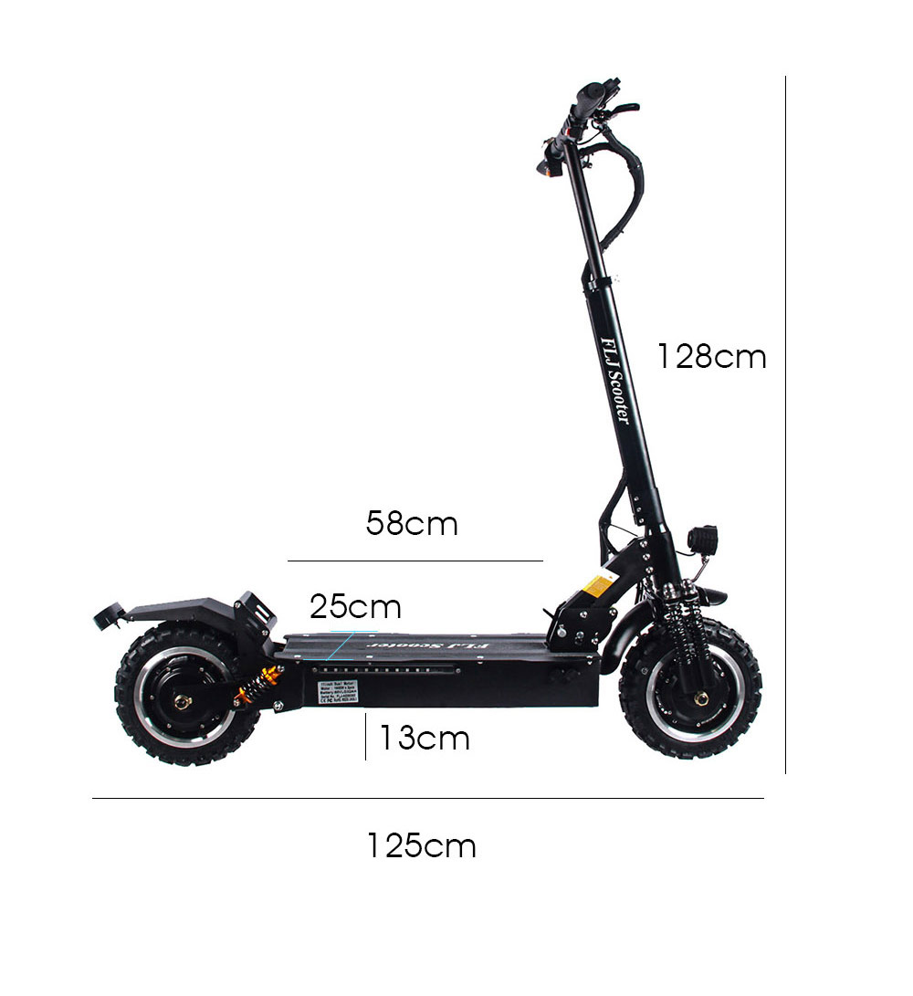 FLJ T113 11inch 2*1600W Dual Motors Electric Scooter Without Seat