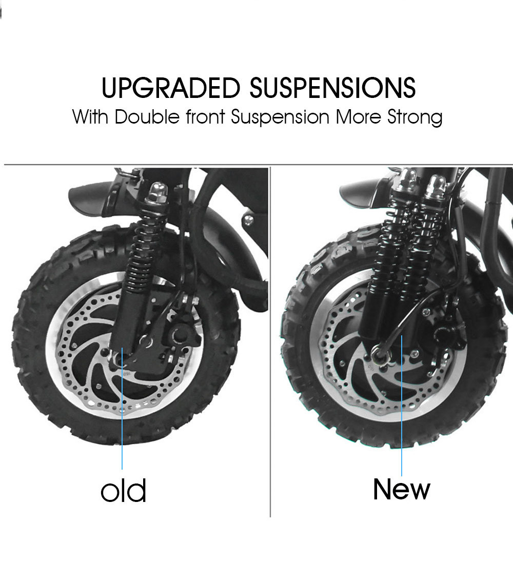 FLJ T113 11inch 2*1600W Dual Motors Electric Scooter with 60V 35Ah Battery Big Power - Without Seat