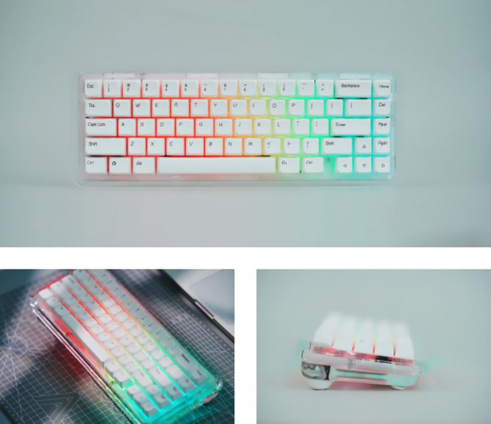 FirstBlood B67 65 Full Acrylic Gasket Mount Mechanical Keyboard