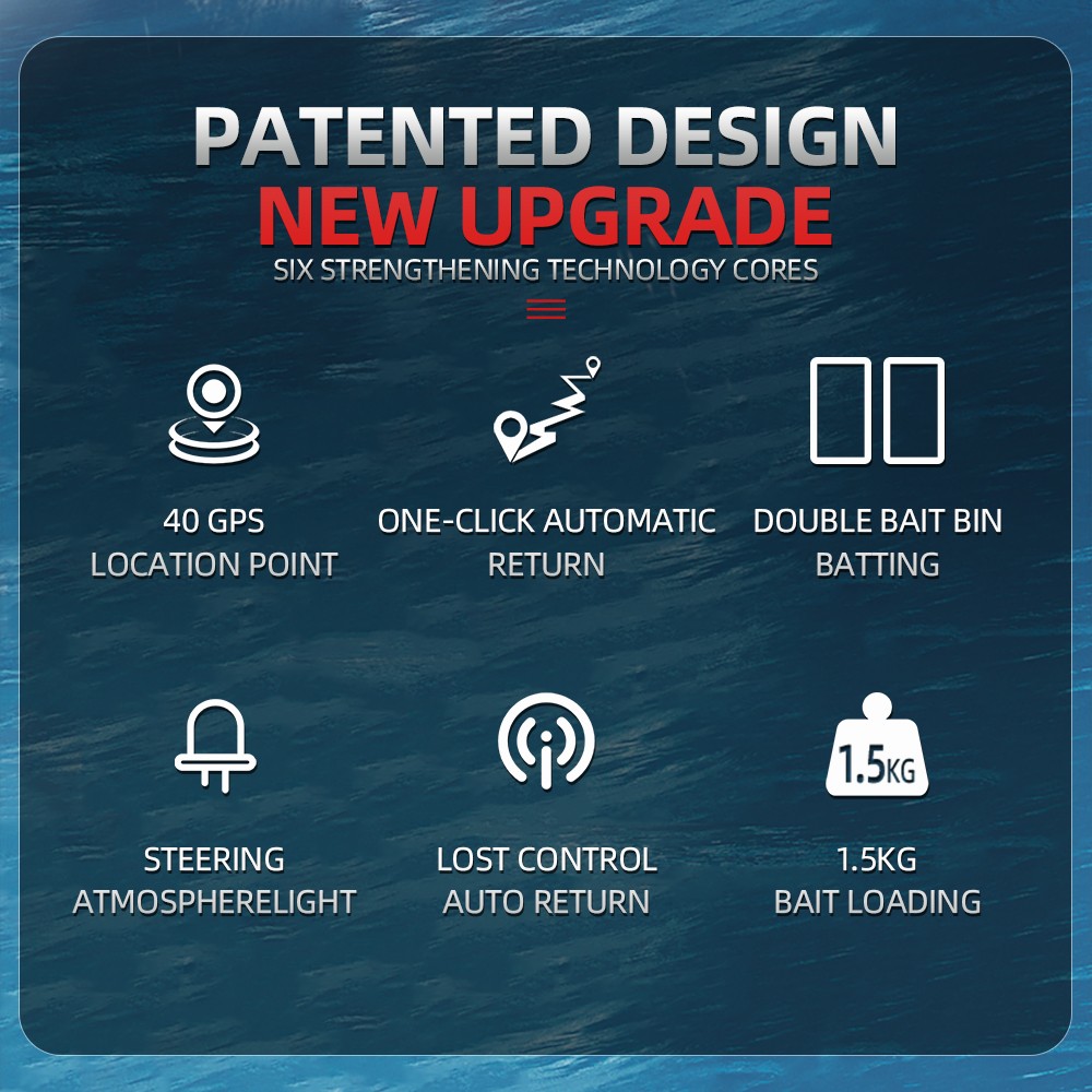 Flytec V900 500M Smart Bait Boat 40 Points GPS LCD Display RC Lure Feeding Fishing Bait Boat EU plug