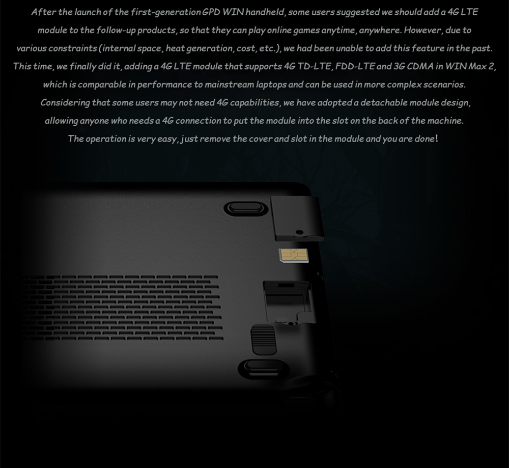 GPD WIN Max 2 Smallest Handheld Gaming Laptop 10.1 Inch Touch Screen  CPU AMD 6800U Mini PC RAM 16GB SSD 1TB - EU Plug