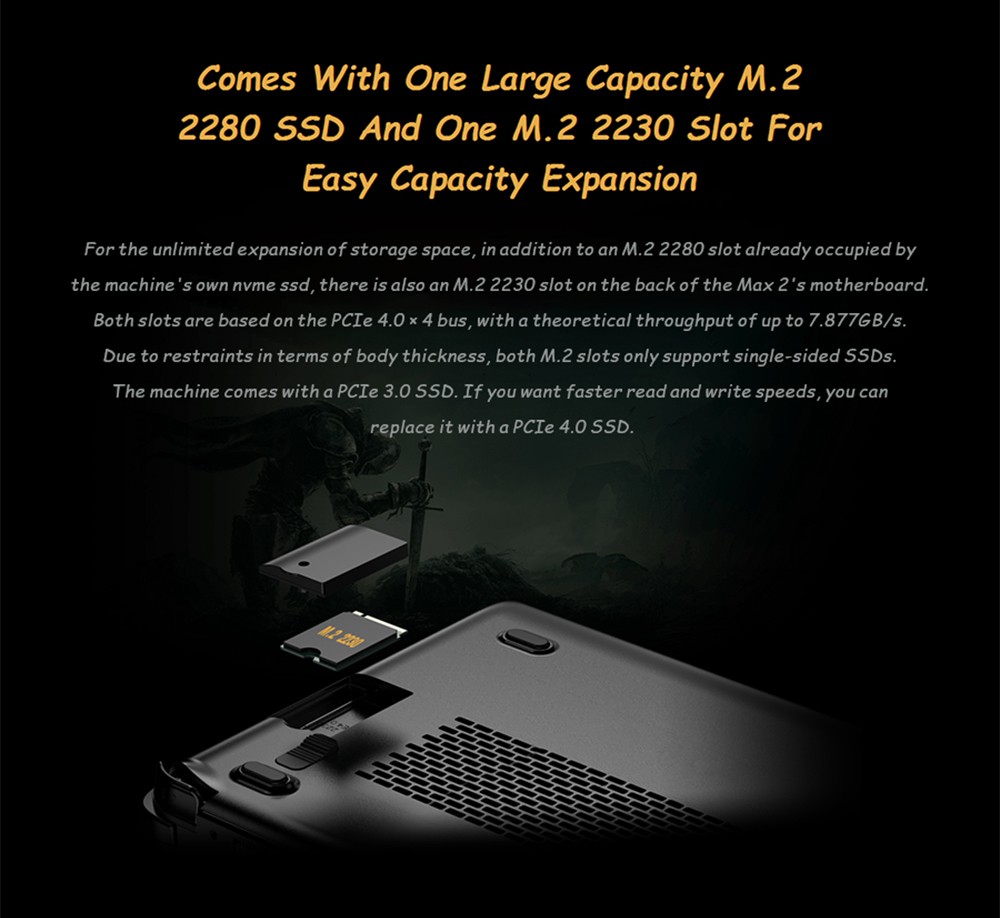 GPD WIN Max 2 Smallest Handheld Gaming Laptop 10.1 Inch Touch Screen  CPU AMD 6800U Mini PC RAM 32GB SSD 1TB - EU Plug