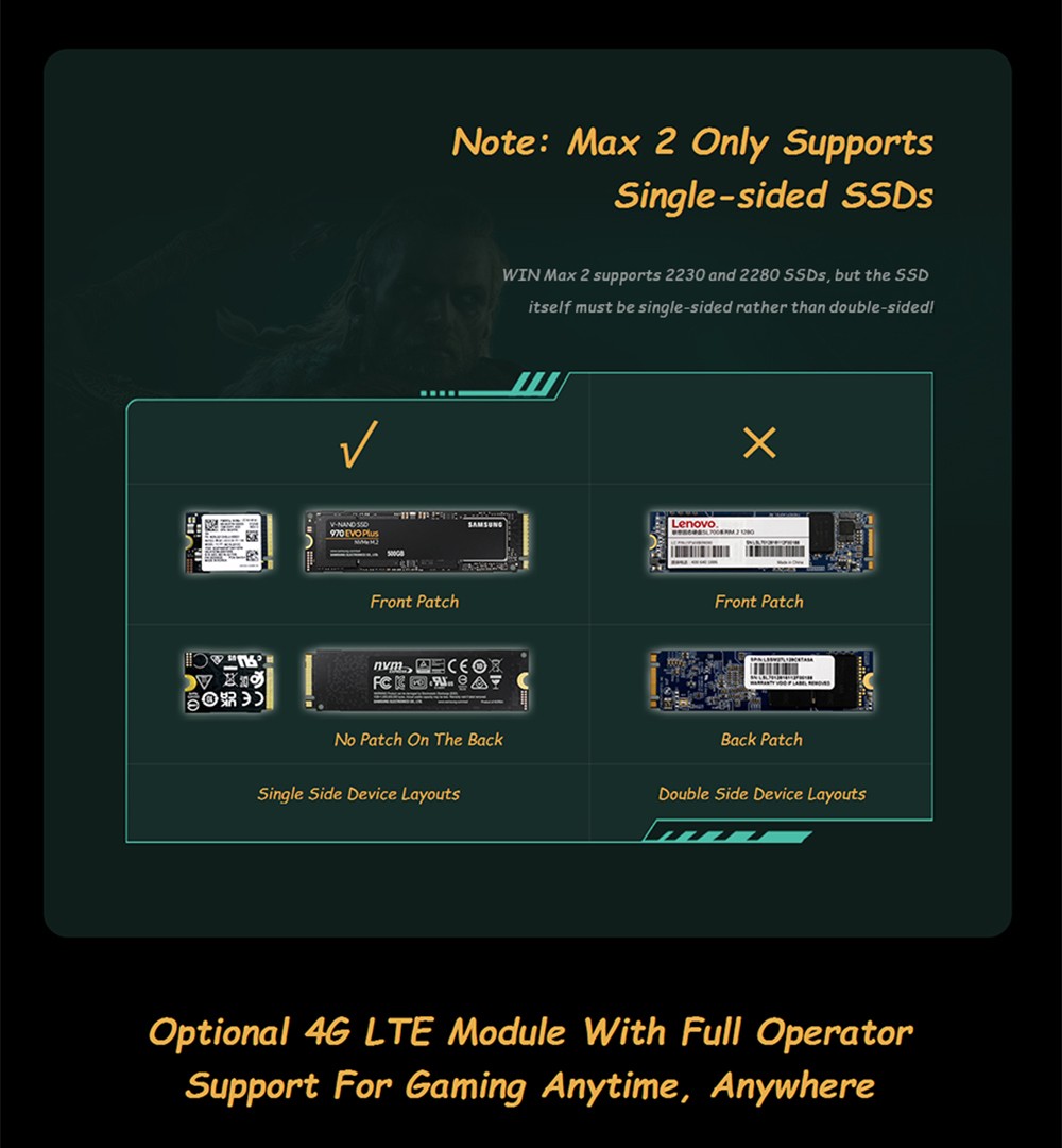 GPD WIN Max 2 Smallest Handheld Gaming Laptop 10.1 Inch Touch Screen  CPU AMD 6800U Mini PC RAM 32GB SSD 1TB - EU Plug