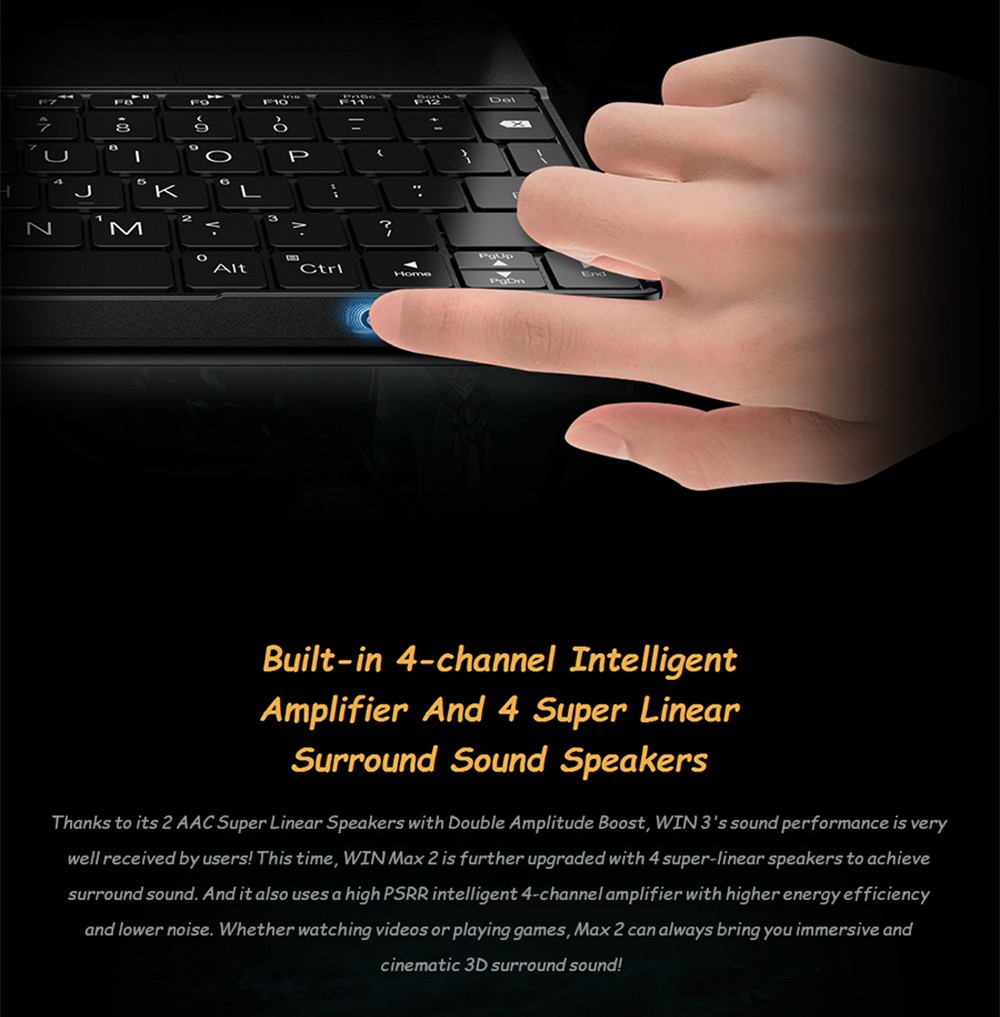 GPD WIN Max 2 Smallest Handheld Gaming Laptop 10.1 Inch Touch Screen  CPU AMD 6800U Mini PC RAM 32GB SSD 1TB - US Plug