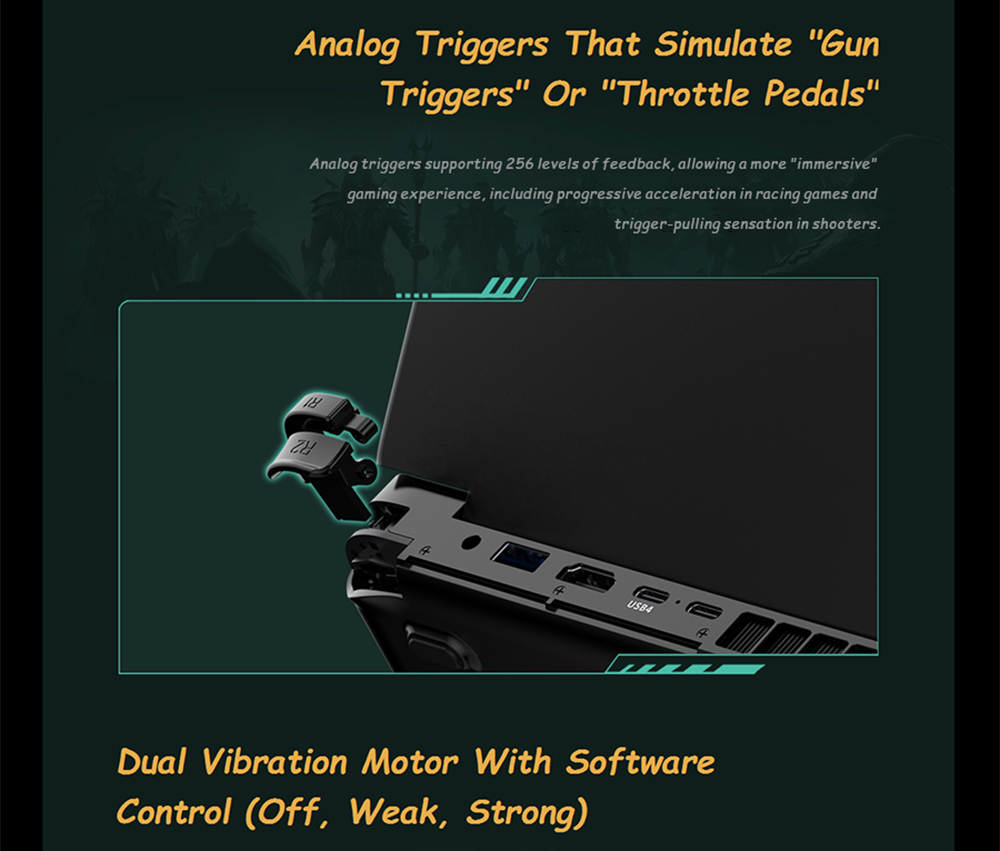 GPD WIN Max 2 Smallest Handheld Gaming Laptop 10.1 Inch Touch Screen  CPU AMD 6800U Mini PC RAM 32GB SSD 2TB - US Plug