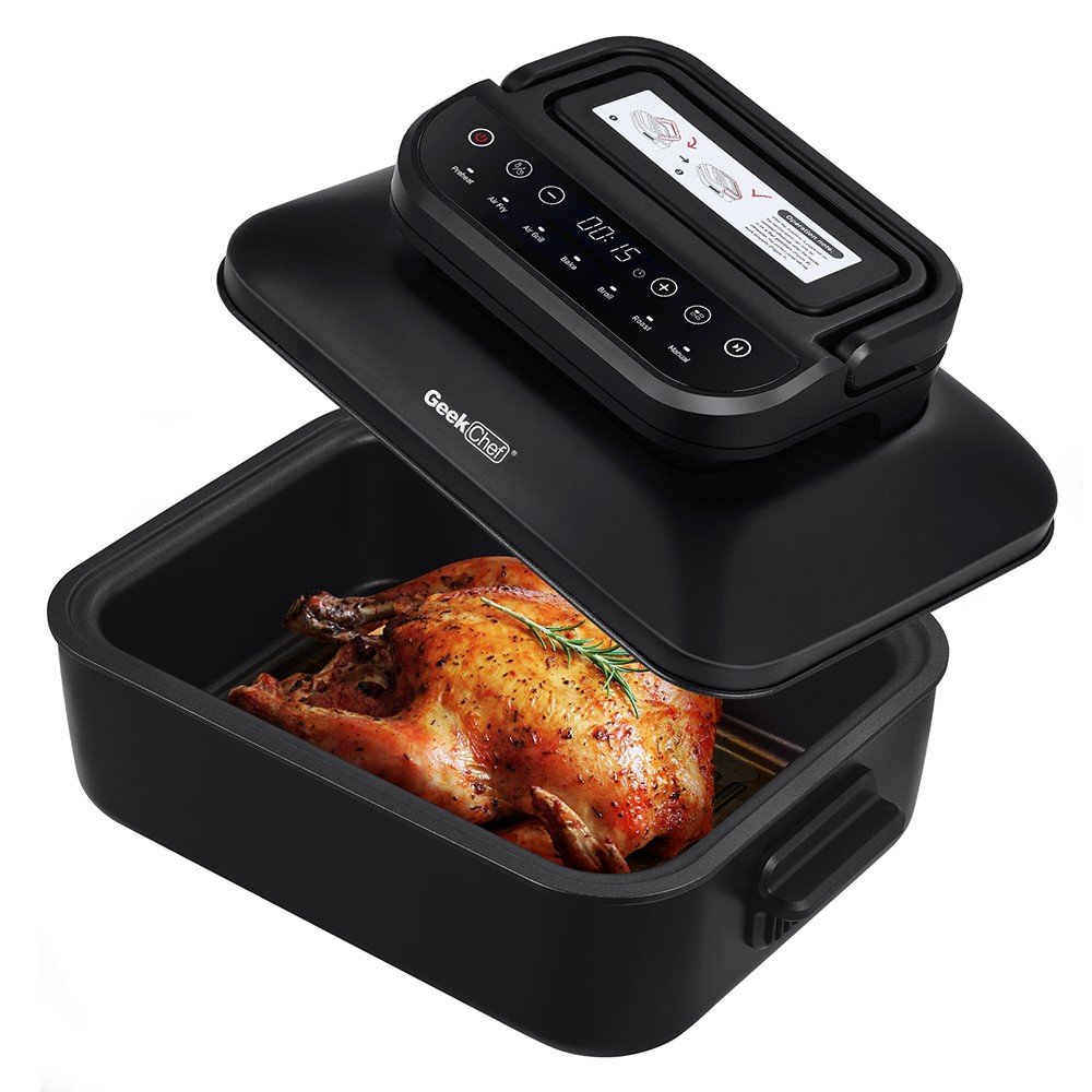 smokeless indoor grill and air fryer