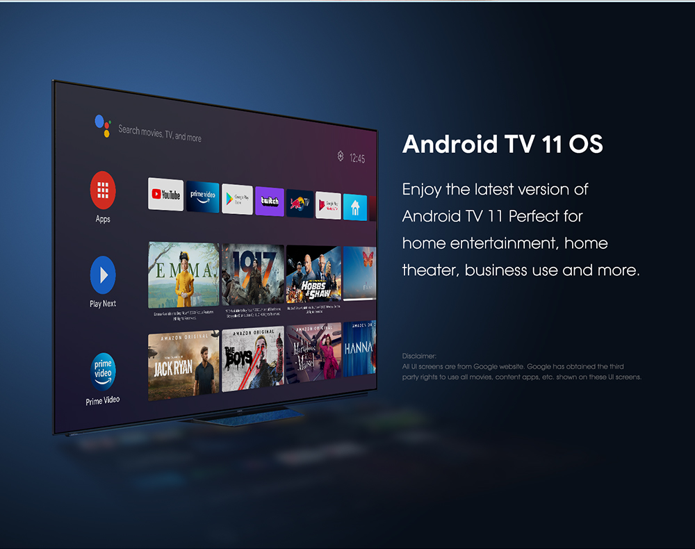 MECOOL KM7 TV Box Amlogic S905Y4 Quad Core 2GB RAM 16GB eMMC 2.4G+5G WIFI Bluetooth 4.2 Android 11 Google Certified AV1