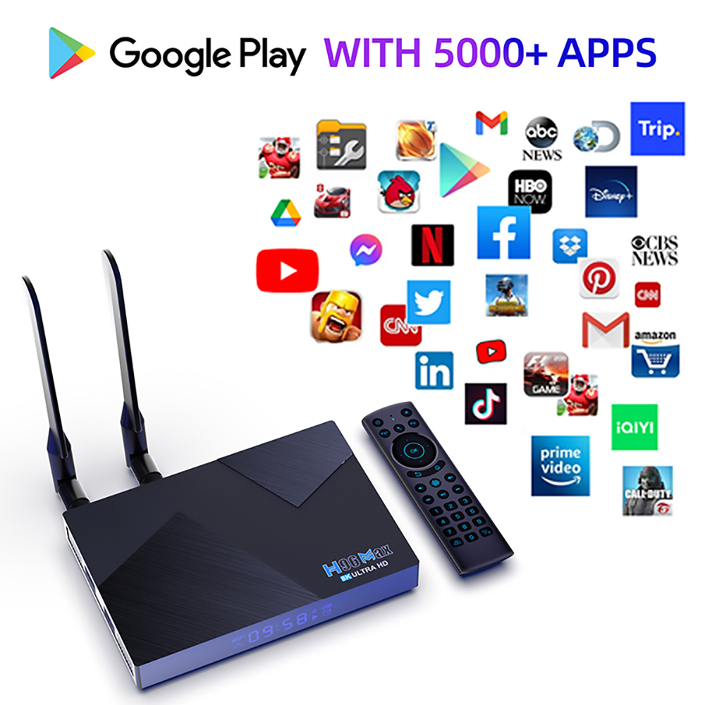 H96 MAX V58 Android 12 RK3588 4GB/32GB TV BOX 8K Decode US Plug