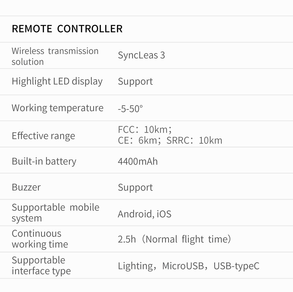 Hubsan ACE GPS 10KM FPV with 1/1.3' CMOS 4K Camera 3-axis Gimbal 35mins Flight Time - Without Storage Bag One Battery