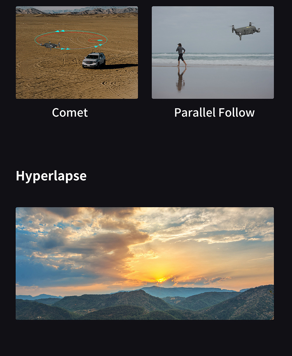 Hubsan ACE GPS 10KM FPV with 1/1.3' CMOS 4K Camera 3-axis Gimbal 35mins Flight Time - With Storage Bag Two Battery
