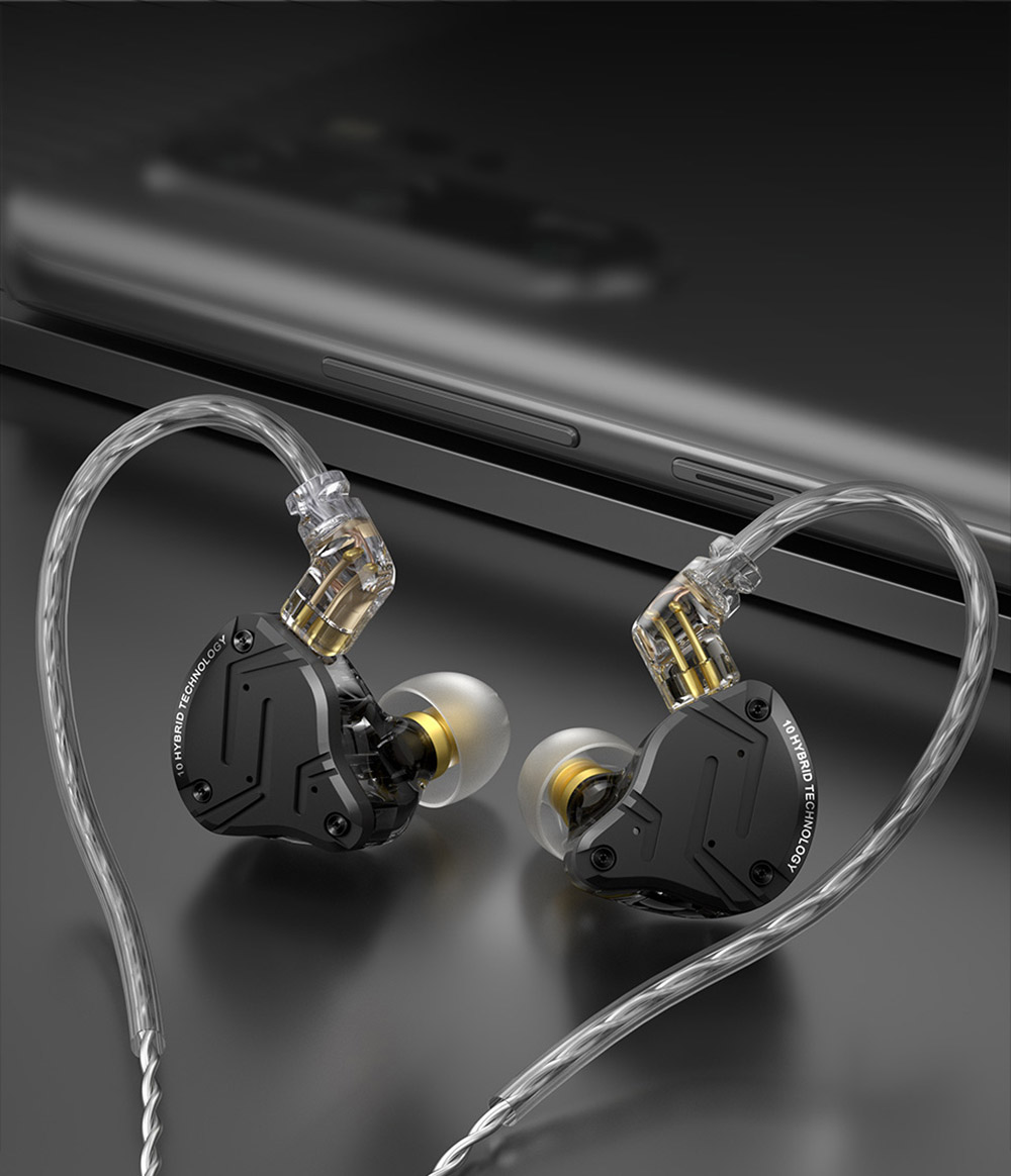 KZ ZS10 Pro X Wired Earphone In-Ear Hybrid Technology for Sports without Microphone