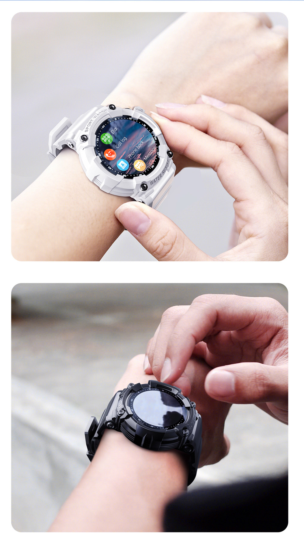 LOKMAT ATTACK 3 Smartwatch 1.28'' TFT Screen Bluetooth Call ECG Monitoring, Heart Rate, Blood Pressure, Blood Oxygen