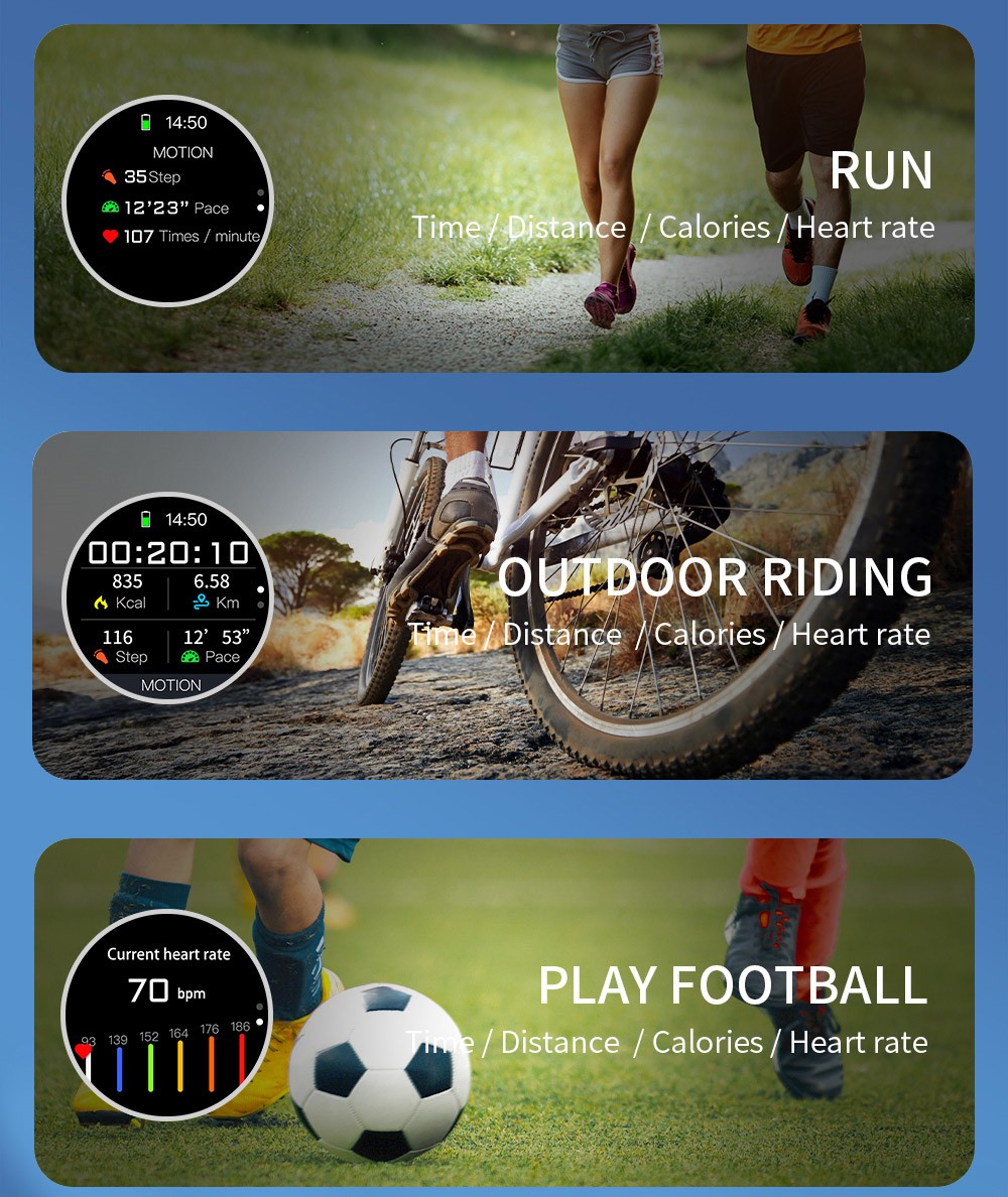 LOKMAT ATTACK 3 Smartwatch 1.28'' TFT Screen Bluetooth Call ECG Monitoring, Heart Rate, Blood Pressure, Blood Oxygen - White