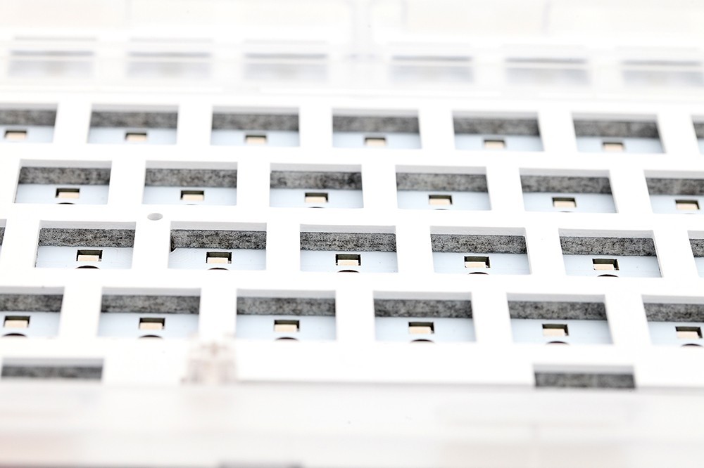 NEXT TIME 75 (X75) 82keys 75% Gasket Hot Swappable Wired Mechanical Keyboard Kit With Knob Control - Transparent White