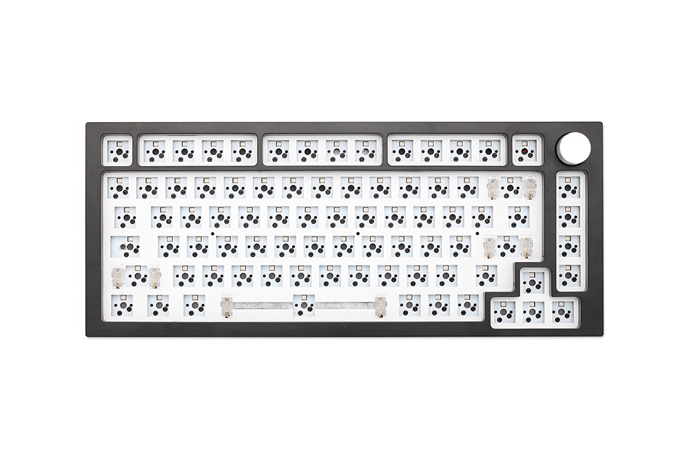 NEXT TIME 75 (X75) 82keys 75% Gasket Hot Swappable Wired Mechanical Keyboard Kit With Knob Control - Yellow