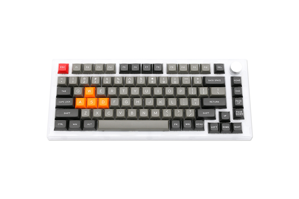 NEXT TIME 75 (X75) 82keys 75% Gasket Hot Swappable Wired Mechanical Keyboard Kit With Knob Control - Yellow