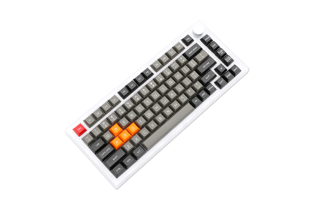 NEXT TIME 75 (X75) 82keys 75% Gasket Hot Swappable Wired Mechanical Keyboard Kit With Knob Control - Yellow