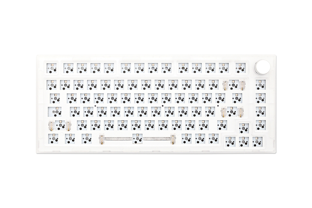 NEXT TIME 75 (X75)  82keys 75% Gasket Hot Swappable Wired Mechanical Keyboard Kit With Knob Control - Translucent Black
