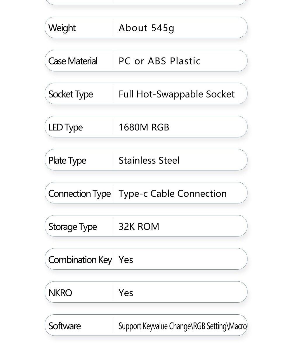 NEXT TIME X75 82keys 75 Gasket Wired Mechanical Keyboard Kit