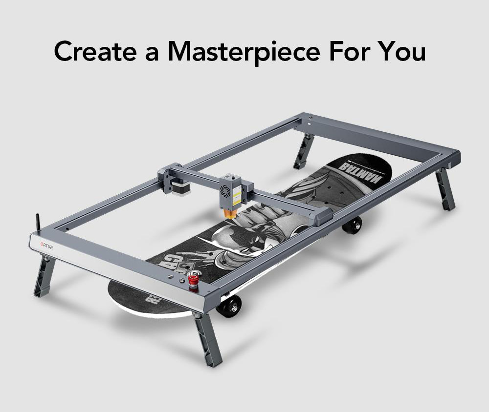 ORTUR ETK2.0 Extension Kit for Laser Master 3 Series Laser Engraver, 850x400mm Expandable Working Area