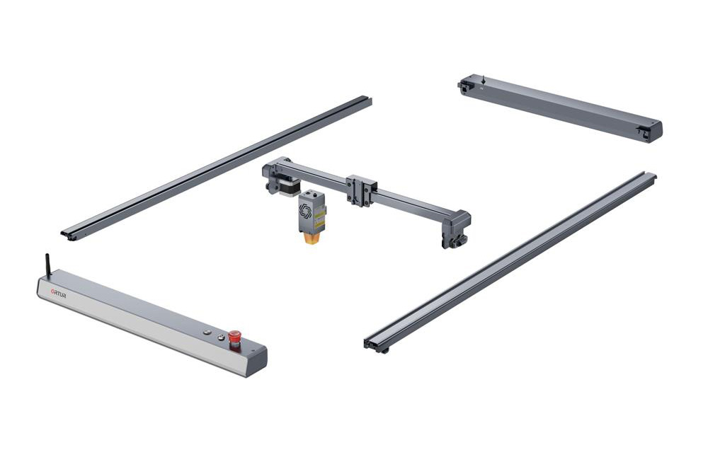 Kit d'extension ORTUR ETK2.0 pour graveur laser série Laser Master 3, zone de travail extensible 850x400mm