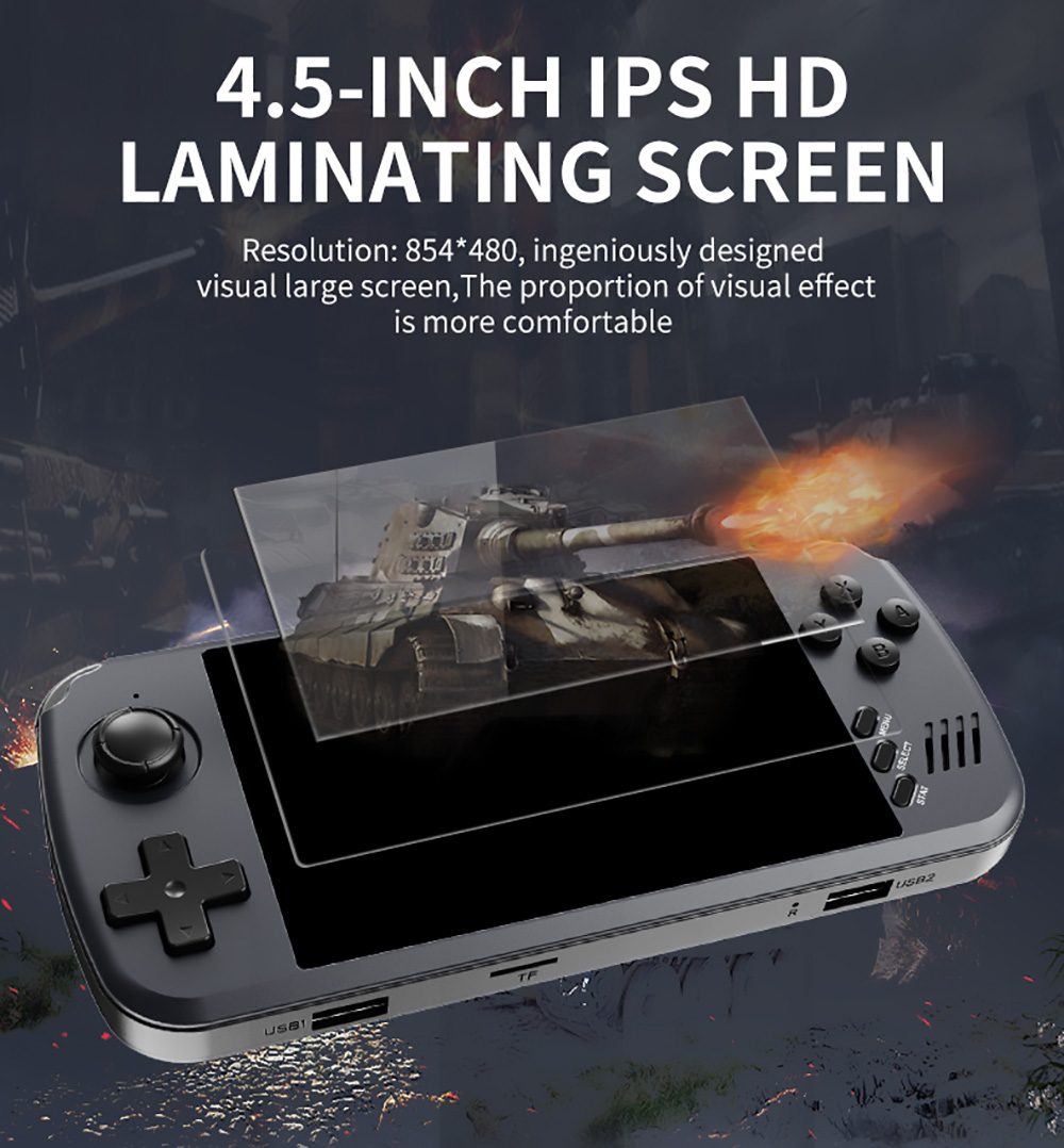 POWKIDDY X39 Pro Handheld Game Console 32GB TF Card Black