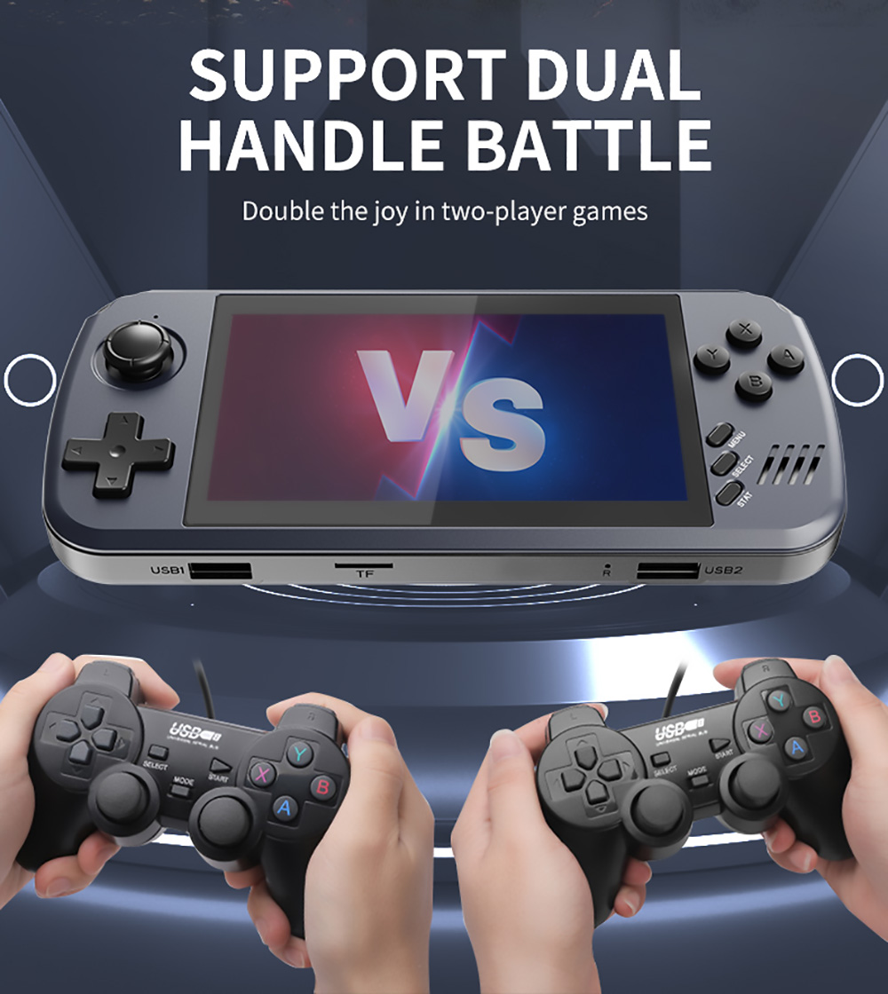 POWKIDDY X39 Pro Handheld Game Console 32GB TF Card Black