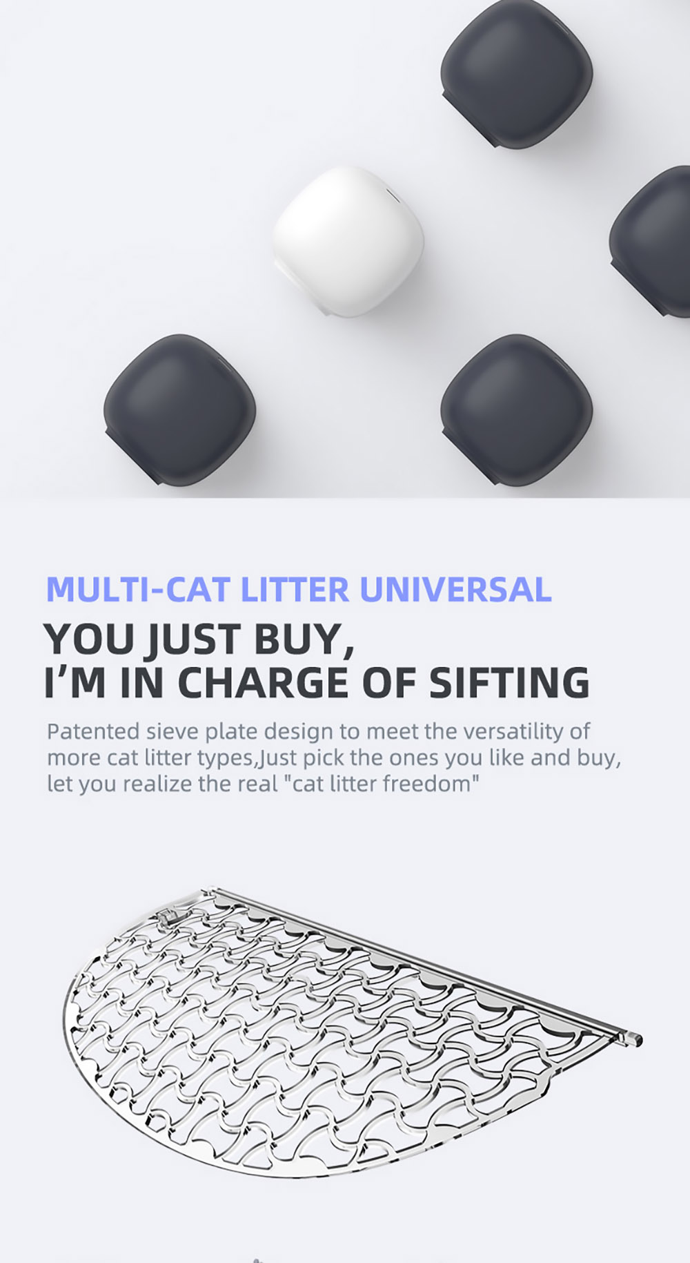 Petree Fully Automatic Cats Litter Basin 2.0 Box