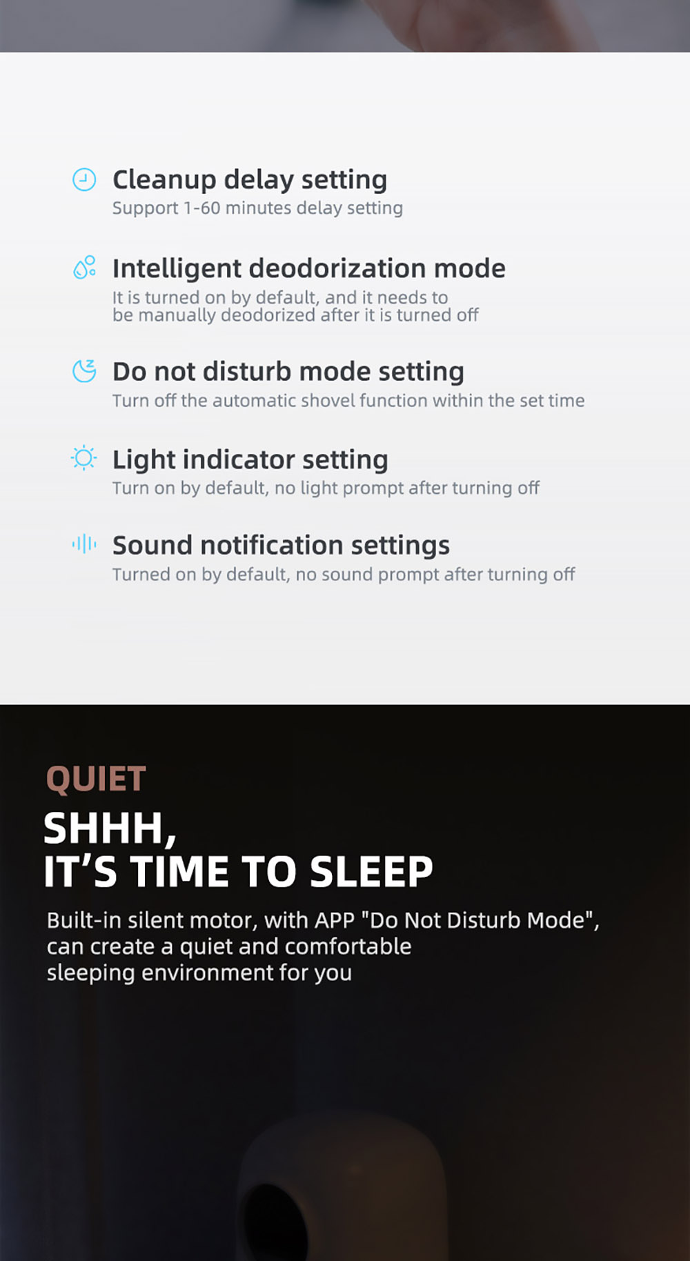 Petree Fully Automatic Cats Litter Basin 2.0 Box