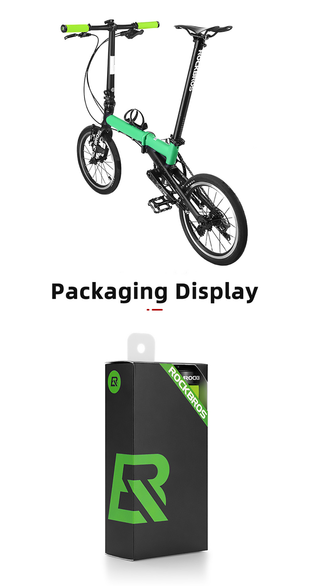 ROCKBROS Bicycle Grip MTB Sponge HandleBar Grip Anti-skid Shock-absorbing Soft Bike Grip Ultralight - Red & Black