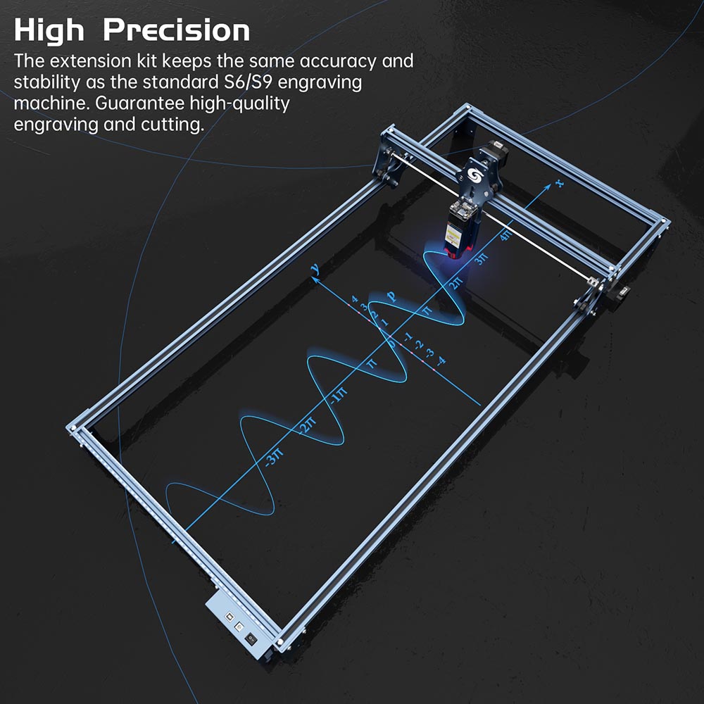 SCULPFUN Engraving Area Expansion Kit for S6/S6pro/S9 Laser Engraving Machine Quick Assembly