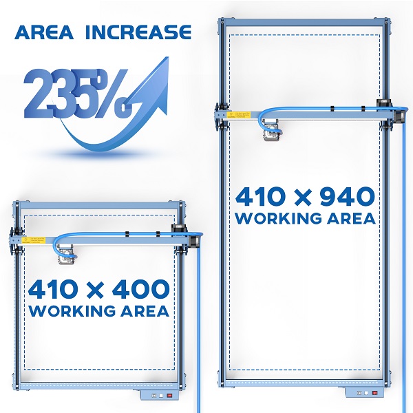 SCULPFUN S10 Engraving Area Expansion Kit, 940 x 410mm