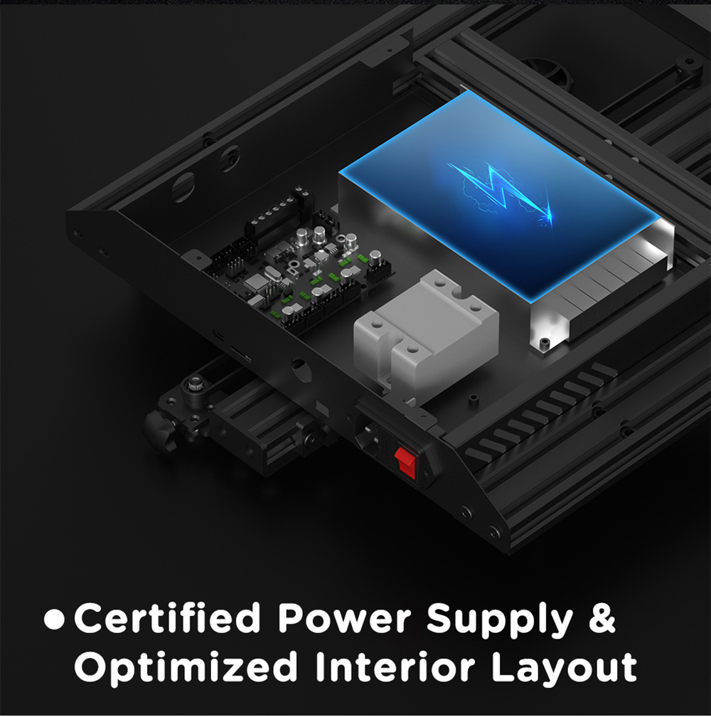 TEVOUP Tarantula Pro 3D Printer, Semi-Automatic Leveling, 0.4mm Nozzle, 0.05mm XY-axis Accuracy, Volcano Hotend, 32-bit Motherboard, 235x235x250mm