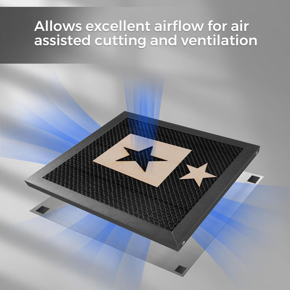 TWO TREES Laser Equipment Parts Honeycomb Working Table For CO2Cutting Machine/Laser Engraver TT- 5.5 S 500*500*22mm