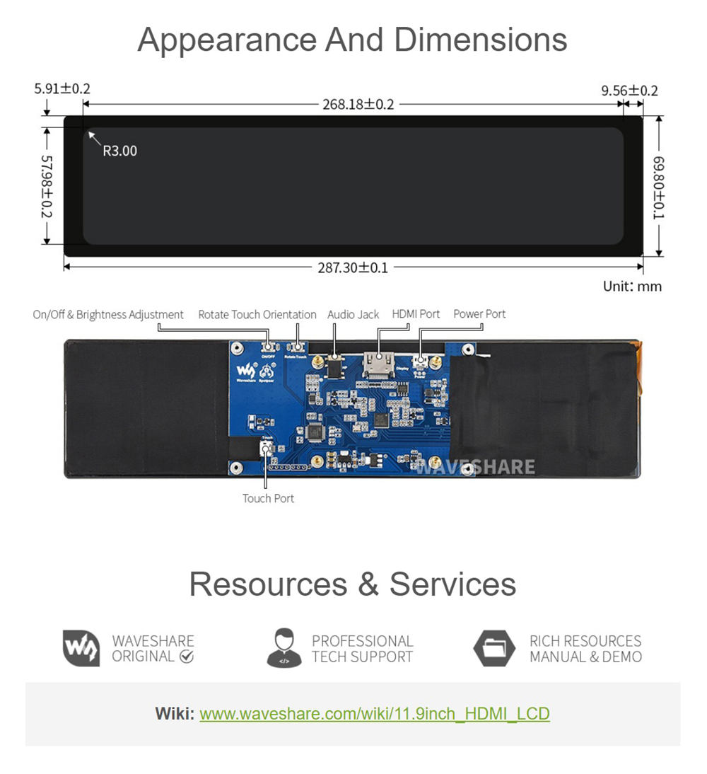 waveshare 10.1 inch capacitive touch screen