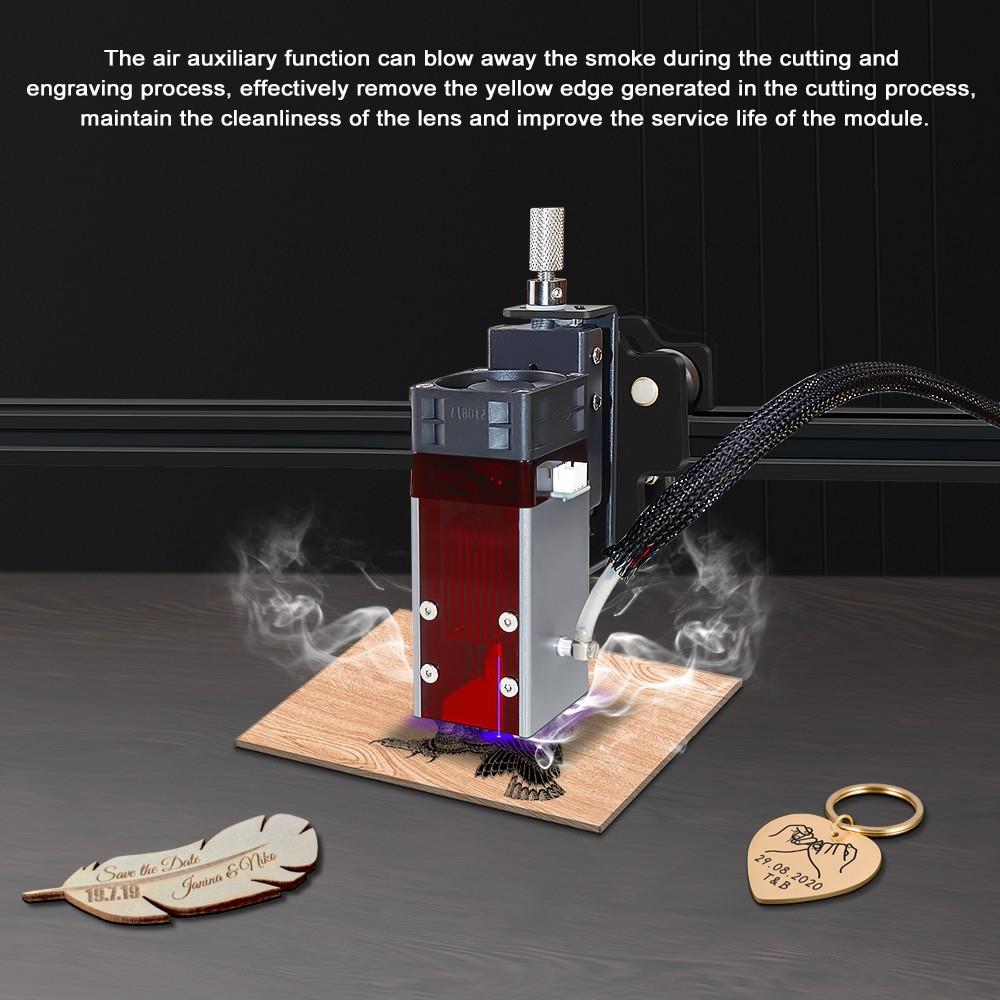 ZBAITU M81 EAIR 10W CNC Laser Engraver, Air Assist, 0.08mm Compressed Spot, Focus Free, Offline Engraving, Cuts 10mm Wood in One Pass, 460*810mm