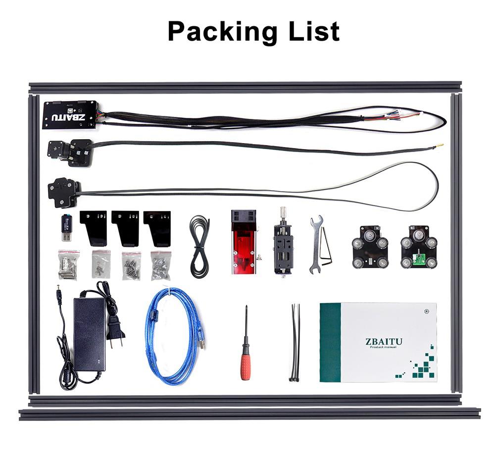 ZBAITU M81 EAIR 10W CNC Laser Engraver, Air Assist, 0.08mm Compressed Spot, Focus Free, Offline Engraving, Cuts 10mm Wood in One Pass, 460*810mm