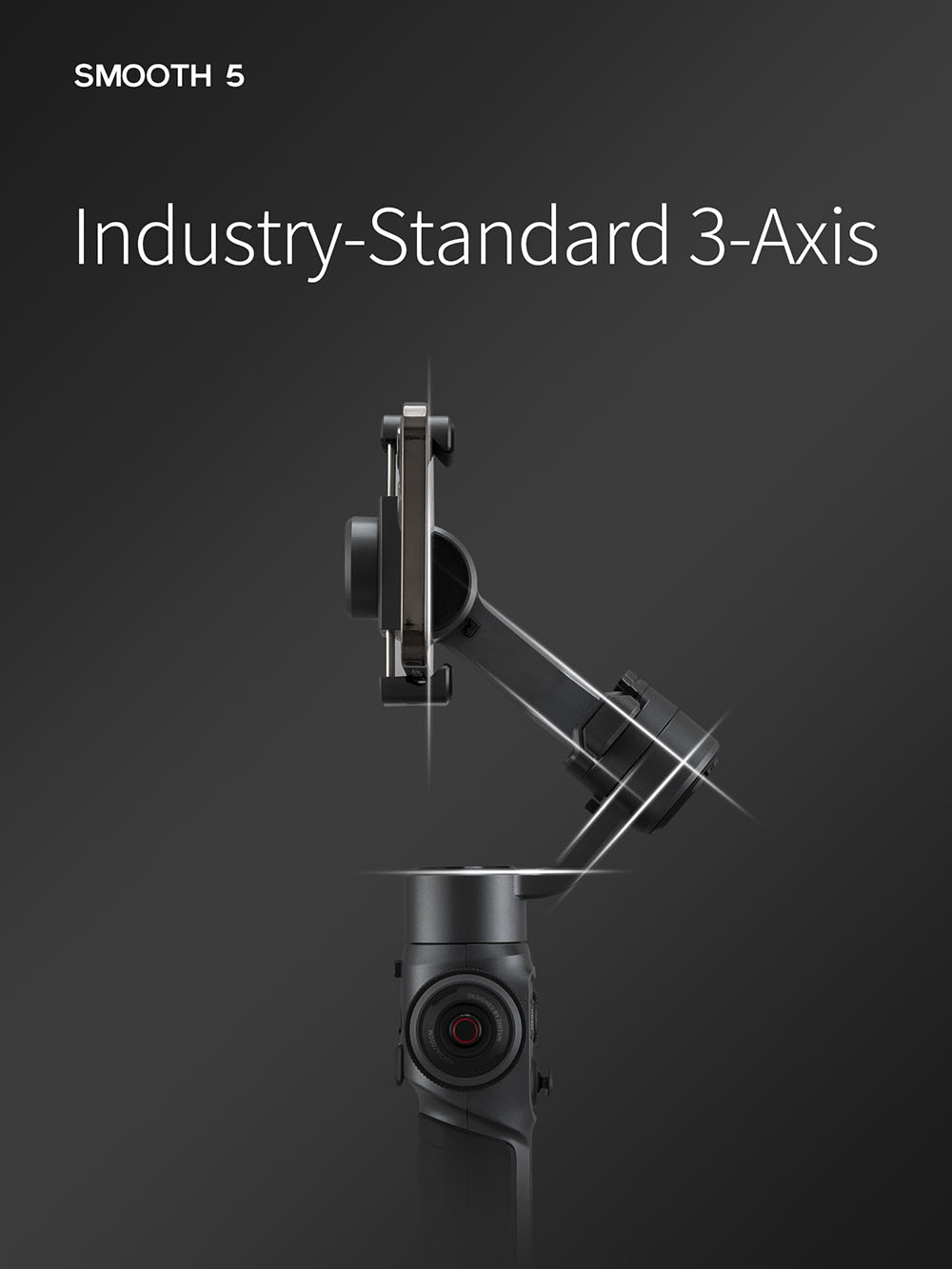 Zhiyun Smooth 5 3-Axis Smartphone Handheld Gimbal Stabilizer with Tripod - Standard Version