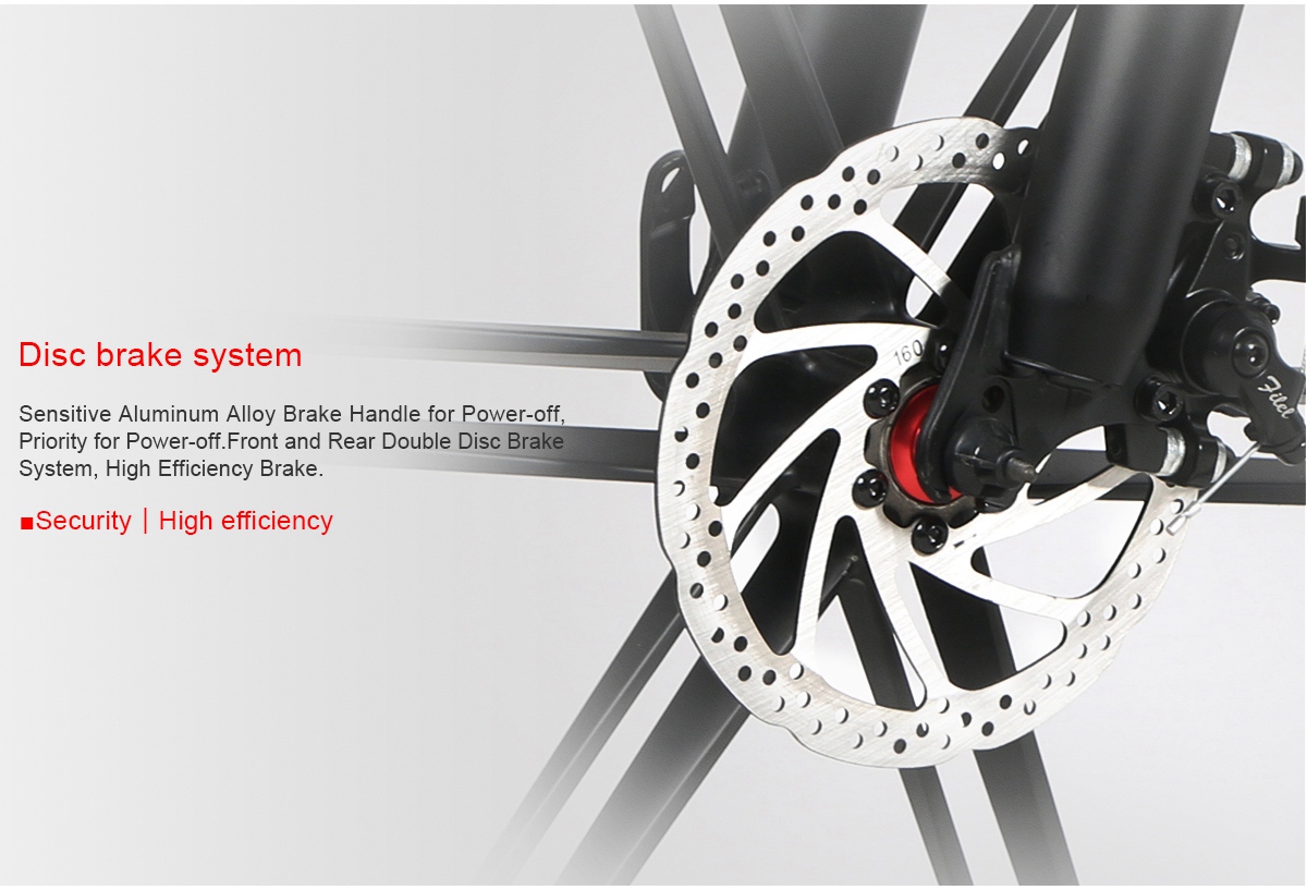 Samebike LO26-II Portable Folding Smart Electric Moped Bike 500W Motor Max 35km/h 26 Inch Tire - White